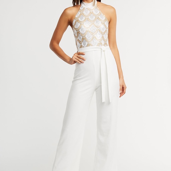 charlotte russe sequin jumpsuit